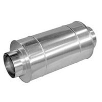 Шумоглушитель круглый d=125/900 мм. оцинк. сталь