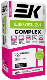 Наливной пол ЕК LEVEL 2.1 COMPLEX 2-100 мм (20кг)