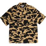A Bathing Ape Bathing Ape 1st Camo Shirts Camouflage Pattern Moderate Polyester Summer 0zxsrm007321q желтый