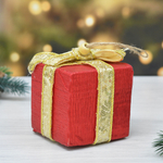 Елочная игрушка 8см "Подарок красный"