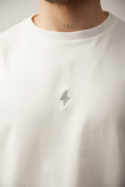 Лонгслив молочный из 100% хлопка