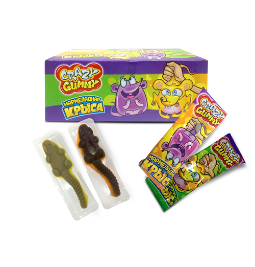 Мармелад «CRAZY GUMMY. Мармеладная крыса» 15гр*36шт*12 блоков