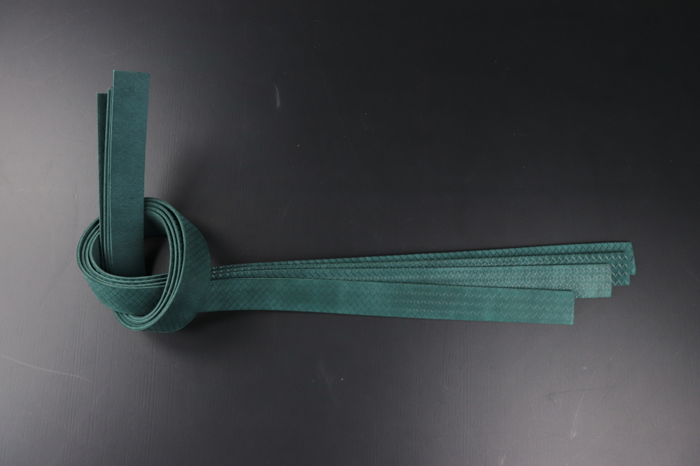 Ременная заготовка Шелк Хаки + Плита Симметрия