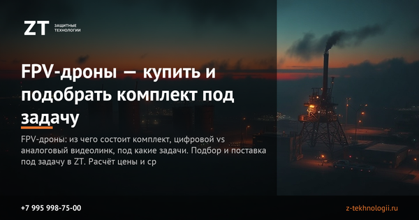 FPV-дроны — купить и подобрать комплект под задачу