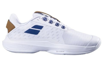 Мужские кроссовки теннисные Babolat Jet Tere 2 Wimbledon All Court - белый/синий темно-синий