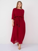 Платье на резинке с поясом