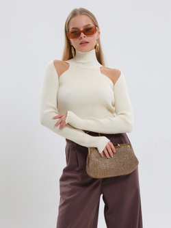 Лонгслив с двумя плечами