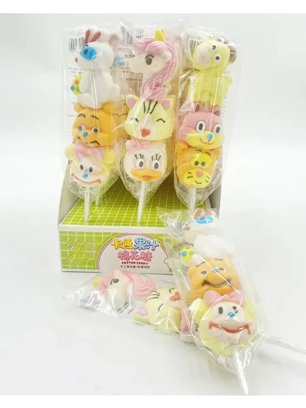 Маршмеллоу на палочке любимые Мультяшки 35 г * 24 шт