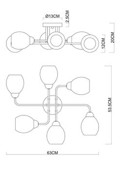 Потолочная люстра Arte Lamp