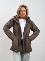 Парка женская демисезонная "Апрель" коричневый