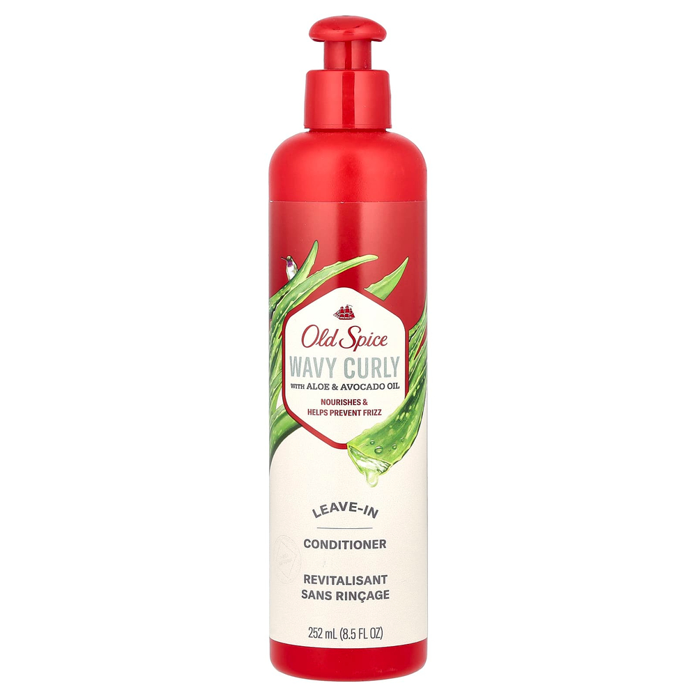 Old Spice, Несмываемый кондиционер для кудрявых волос с алоэ и маслом авокадо, 252 мл (8,5 жидк. Унции)