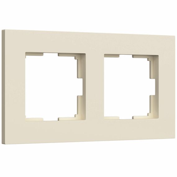 Рамка Werkel Slab 2 постовая айвори матовая 38416