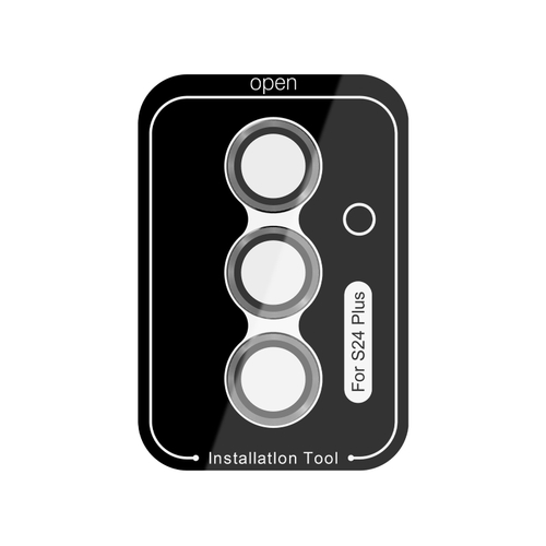 Защитное стекло (3шт) на камеру от Nillkin для смартфона Samsung Galaxy S24+ Плюс, серия CLRFilm Camera Tempered Glass