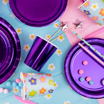 Скатерть полиэтиленовая «Ромашки» в голубом цвете, 137×183 см