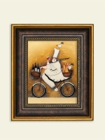 Картина настенная интерьерная в багетной раме 18*21 см