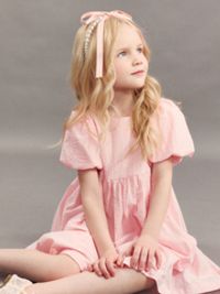 Платье хлопковое "Розовая дымка"