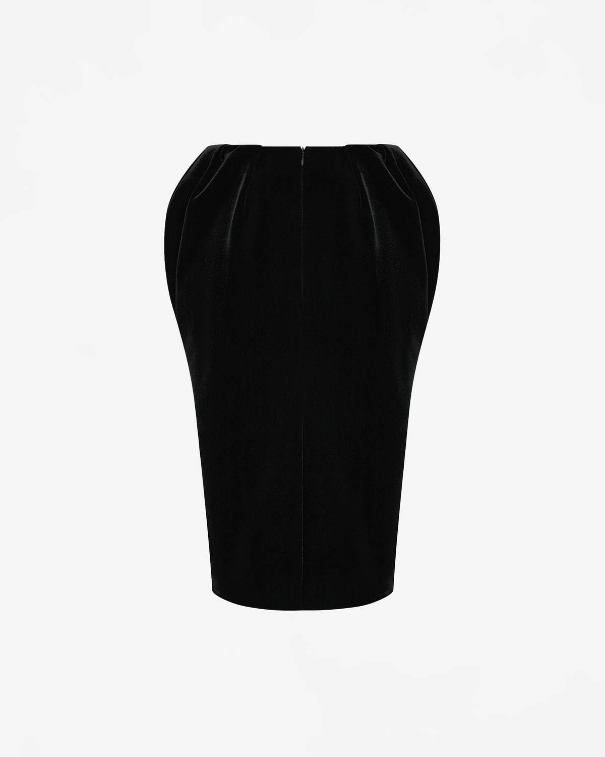 Юбка миди из бархата