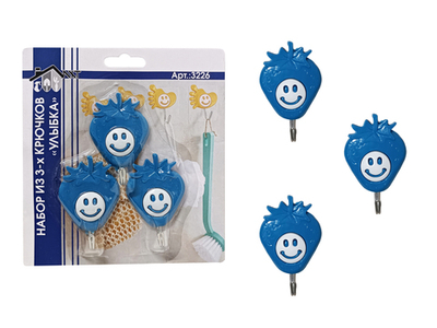 Набор из 3-х крючков "Улыбка"