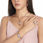 Браслет Boccadamo Caleida Blue-Rose XBR869RA BL/R/RG с опалом, агатом (сапфирином)