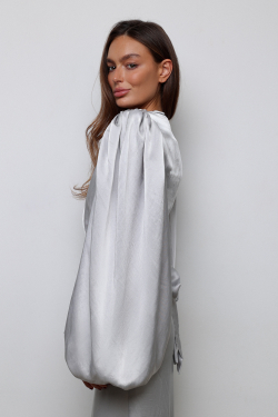 Блуза Сюзанна серебро