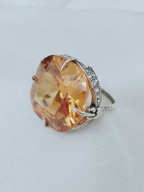 "Маурера" кольцо в серебряном покрытии из коллекции "Метаморфозы" от Jenavi