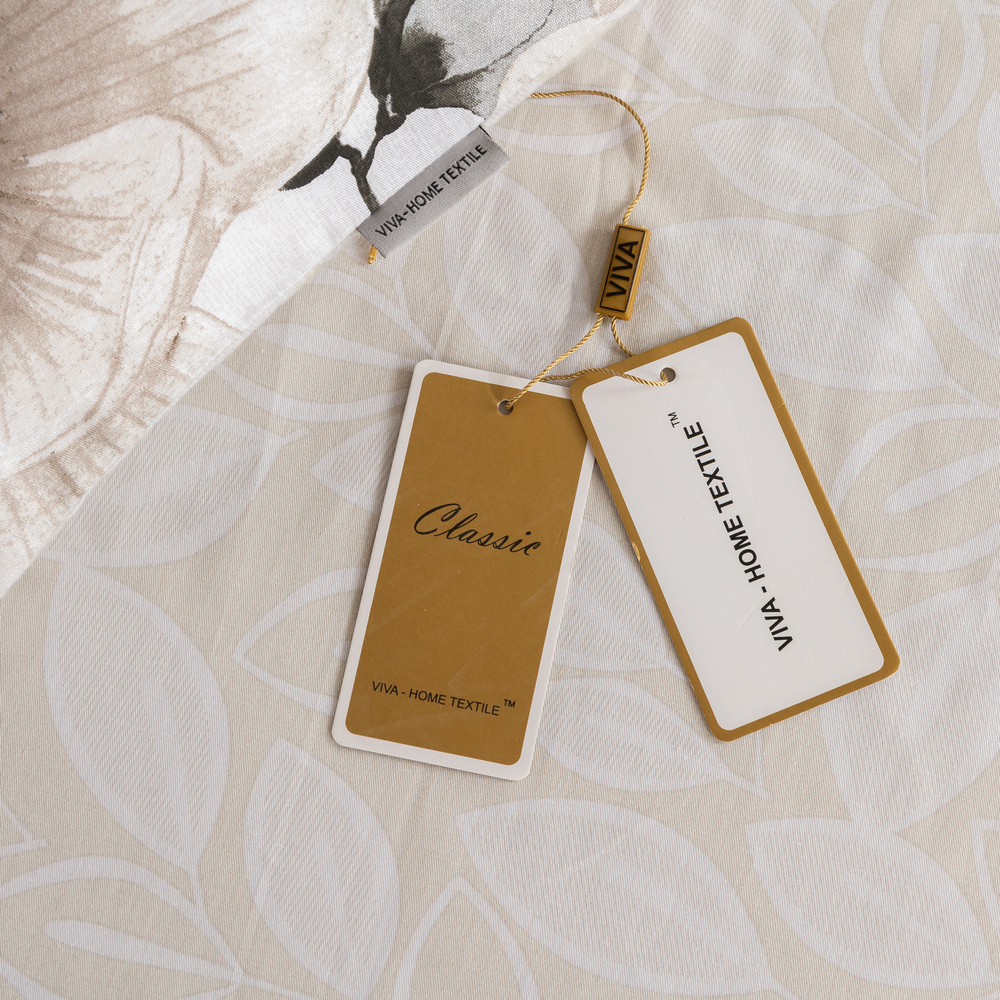 Комплект постельного белья Делюкс Сатин 100% хлопок на резинке LR432