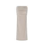 Юбка серая макси