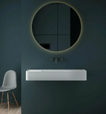 Раковина из искусственного камня Vincea VWB-6S312MW, 1200*400*150, подвесная, цвет белый матовый