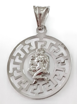 Ювелирная подвеска из серебра Дева