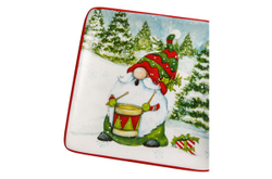 Тарелка пирожковая 15см Certified Int. Рождественские гномы-4