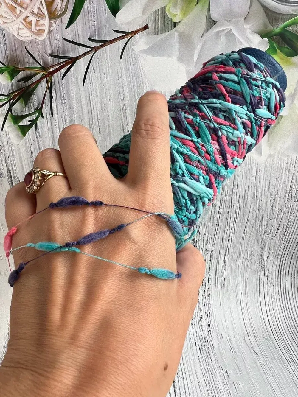 Трикотажная пряжа для вязания Шишибрики CARAMELLA