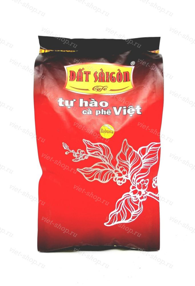 Вьетнамский зерновой кофе Dat Saigon Robusta, смесь 3-х сортов, 500 гр.
