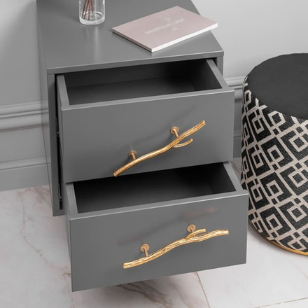 Тумба Арт Сканди с 2-мя ящиками Серый Амбер