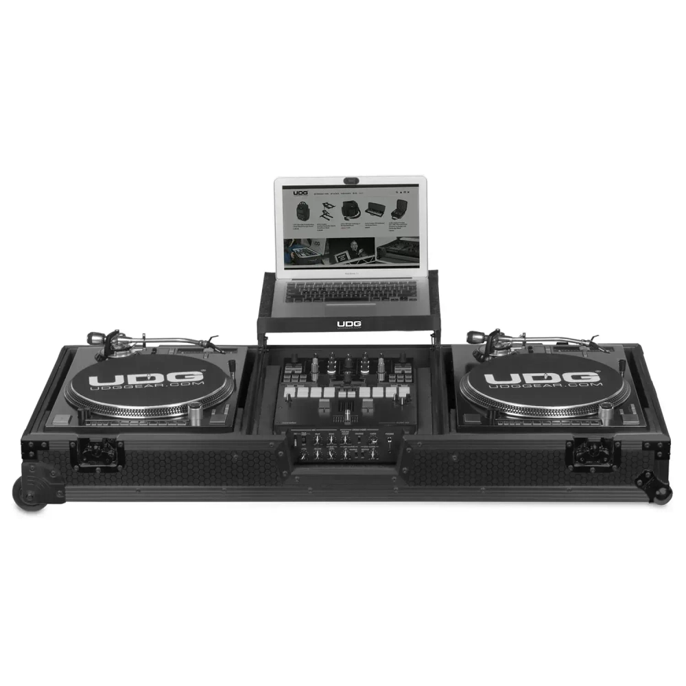 Кейс UDG Ultimate Flight Case Set Multi Format Turntable Battle & 10"/12" Mixer Plus (Laptop Shelf + Wheels)