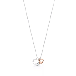 Подвеска из серебра и розового золота, Tiffany , Open heart  - Elsa Peretti 💝