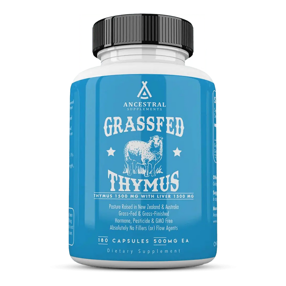 Ancestral Supplements - Grass Fed Thymus 180 capsules 500mg