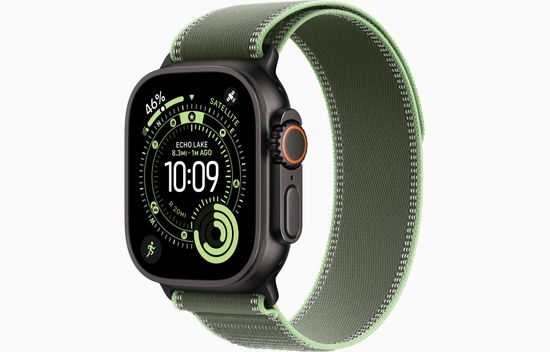 Умные часы Apple Watch Ultra 3, 49 мм, Black Titanium Green/Neon Trail Loop M/L