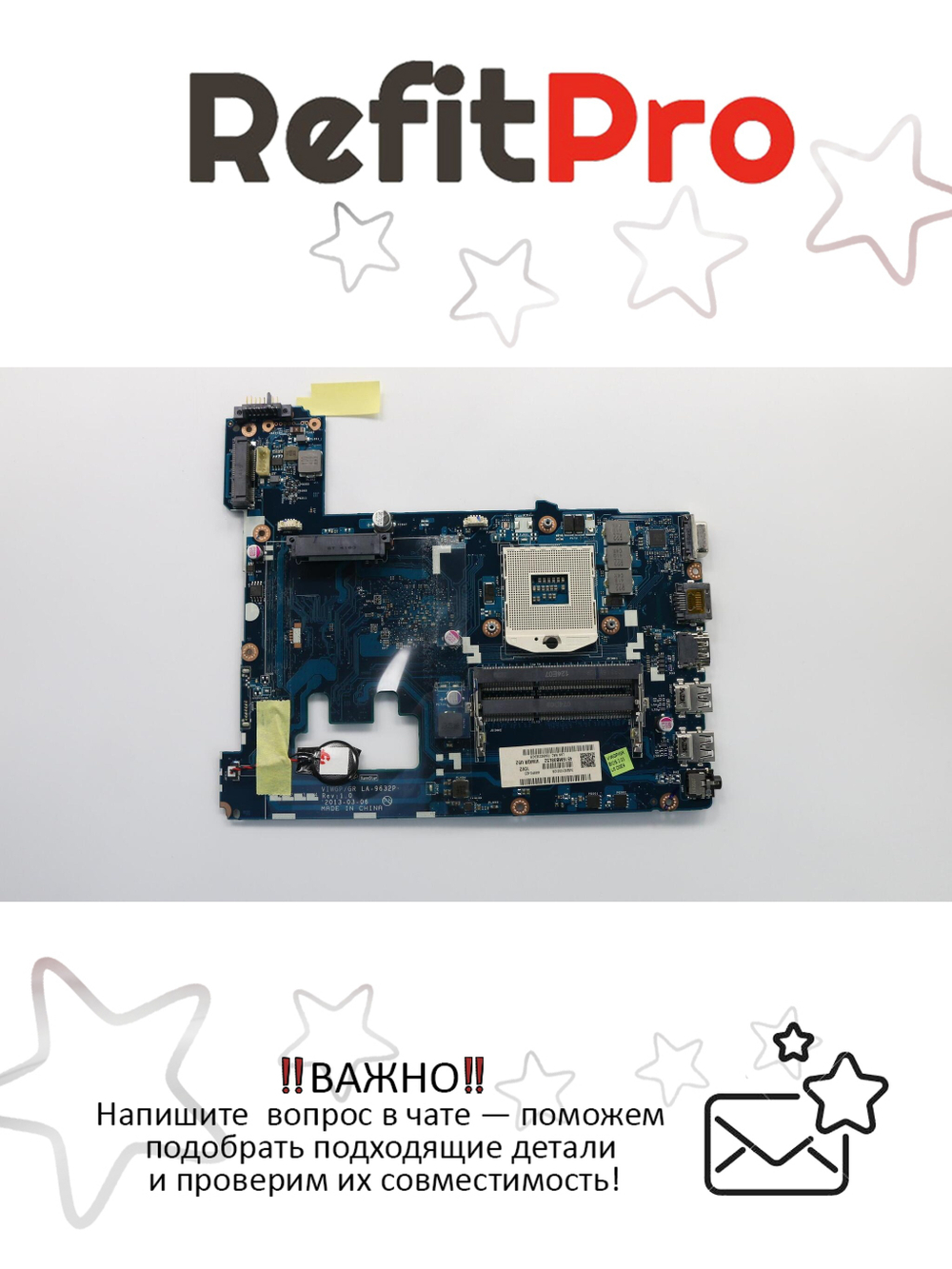 Материнская плата для ноутбука Lenovo G500 VIWGP/GR LA-9632P UMA NM70 L (90002830), оригинал