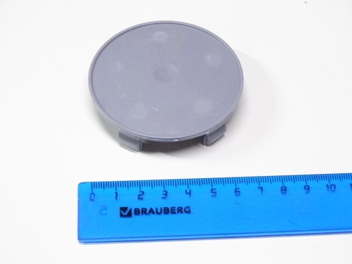 Колпак ступицы универсальный, 68 мм (62 мм посадочное) пластик серый (KPR)