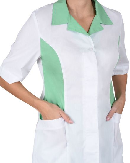 Костюм женский "Сириус-Флоренция" (белый/салатовый)