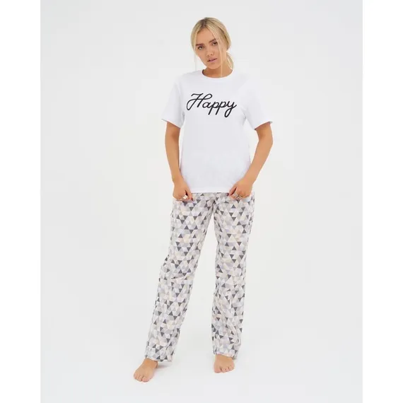 Брюки женские KAFTAN "Треугольники" р. 40-42, серый