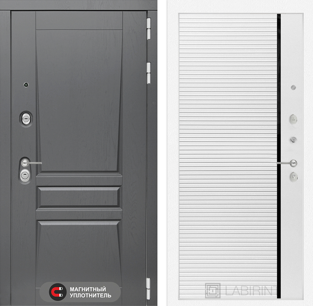 Платинум 22 белый софт с молдингом