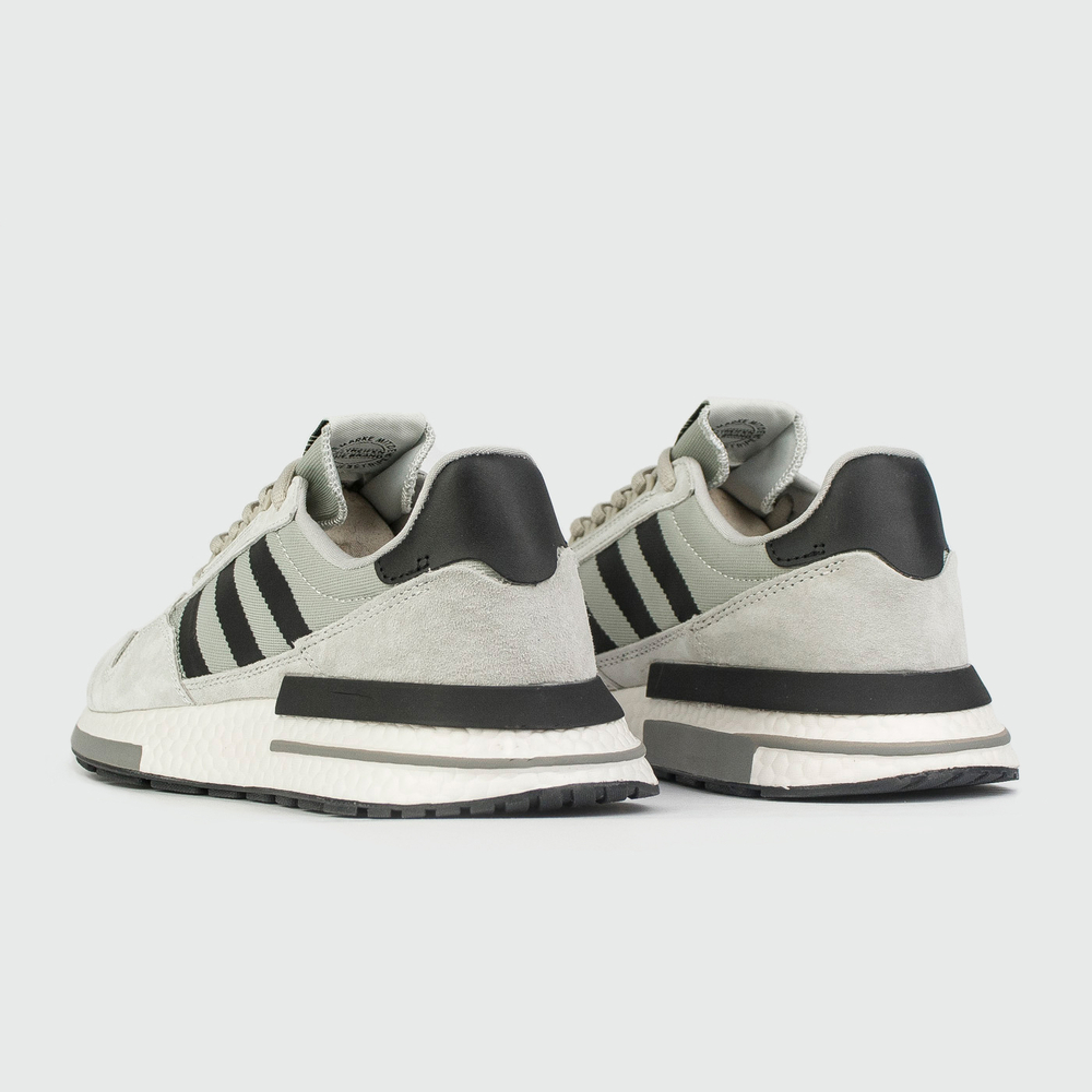 Кроссовки Adidas ZX 500 Boost Wmns Grey / Black Str./ White