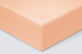 Простыня на резинке Моноспейс персиковая