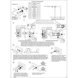 Смеситель для раковины автоматический Boheme Tech 158/2-MG С ВНУТРЕННЕЙ ЧАСТЬЮ,Matt Gold