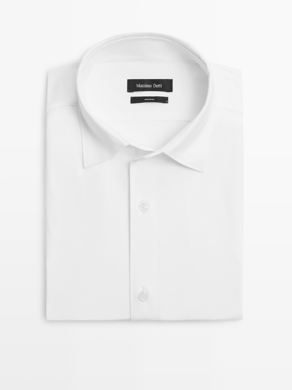 Massimo Dutti Эластичная рубашка облегающего кроя, белый