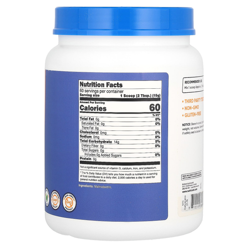 Nutricost, мальтодекстрин, без добавок, 907 г (32 унции)