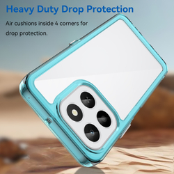 Противоударный чехол для Honor X6C, усиленные защитные рамки бирюзового цвета