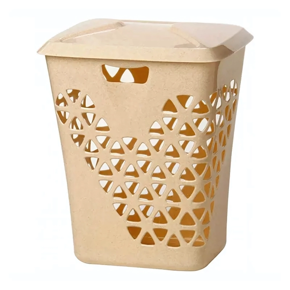 Корзина для белья ВЕНЕЦИЯ 60л Беж.мрамор 0,55,37х0,47м