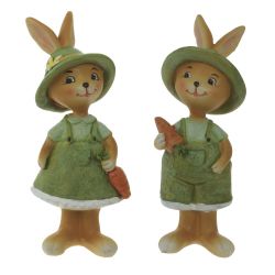 GAEM Набор из 2-х Фигурок декоративных "Заяц", L4,5 W4 H10,5 см